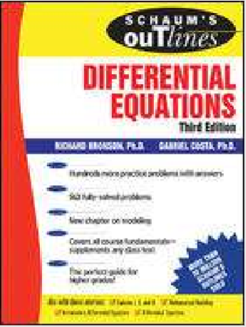 Schaums Outline of Differential Equations 3rd Edition Book pdf free download