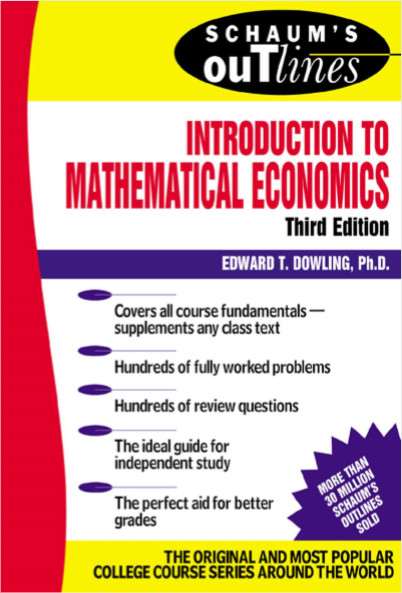 Download Schaums Outline of Introduction to Mathematical Economics 3rd Edition pdf
